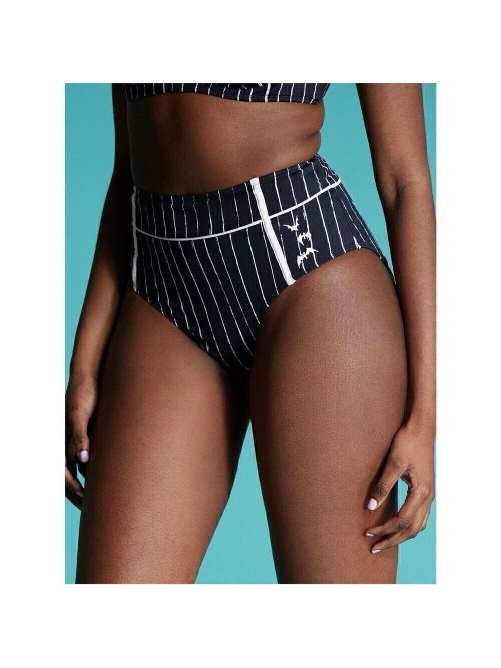 The Nightmare Before Christmas Jack Pinstripe Swim Bottoms (Med)